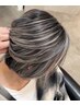 【脱白髪染め】カット＋白髪ぼかしハイライト＋OggiOttoトリートメント