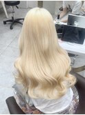 ミディアムヘアデザインカラーフェイスフレーミング暗めカラー