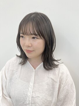 ビーヒアナウ N゜03 金沢駅西店(BE HERE NOW) くびれボブ×サンドベージュ