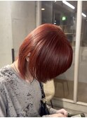 熊本メンズカット MEN'S HAIR ボブ ワインレッド