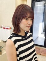 スニュウ(snuw)&nbsp;【snuw_ayano】ボブ/ワインレッド/結べるボブ