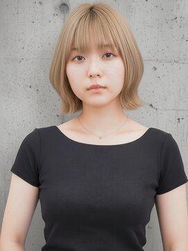 切りっぱなしボブ/くびれヘア/外はねボブ/レイヤー/髪質改善