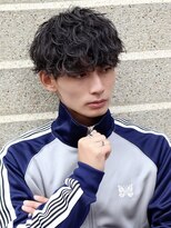 エイド 本店(aid)&nbsp;波巻きパーマメンズマッシュショート無造作ヘア刈り上げツーブロ