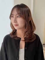 ニューヨークニューヨーク なんば道頓堀店(NYNY)&nbsp;ミディアムレイヤー×ベージュブラウン