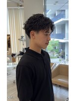 アヴァンス 広島本通店(AVANCE.) シャドウパーマ/センターパート/広島
