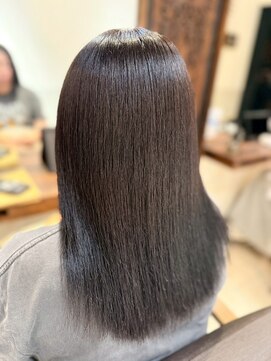 ヘアリゾート粋 ティガ 池袋店(tiga) 透明感カラー/ブラウングレージュ/ストレートヘア