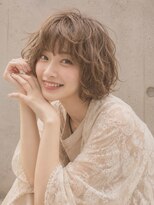 アン 流山おおたかの森コトエ店(un) ◆小顔前髪/ゆるふわボブ【ミルクブラウン/ダークパープル】