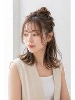 アーダーヘアーサロン 鯖江店(ADER HAIR SALON)&nbsp;ゆるふわハーフアップ×抜け感シースルーバング
