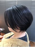 大人かわいいショートボブ髪質改善