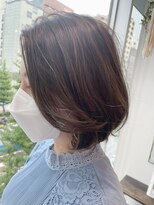 大人巻き/シークレットハイライト/イルミナカラー/レイヤーボブ