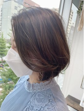 グーフィートーキョー 銀座(Goofy Tokyo) 大人巻き/シークレットハイライト/イルミナカラー/レイヤーボブ