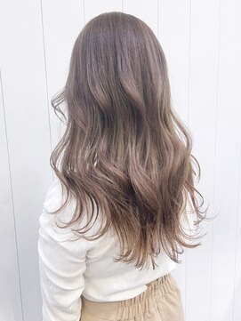 アイティーバイアルバム 松戸店(IT by ALBUM) ベージュロング_くびれヘアビタミンカラー_ba330811