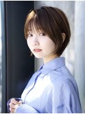 前髪あり小顔ショートボブ20代30代40代【AIN.表参道】川原大地