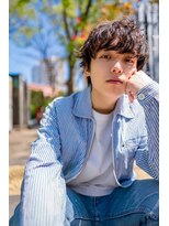 ケアリー 大泉学園(Carelly)&nbsp;ツイストパーマ七三オールバックマッシュウルフスリークショート