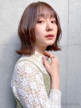 オーブ ヘアー アオ 四日市店(AUBE HAIR ao) 20代・30代_面長解消くびれロブ
