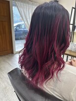 ラボヌール ヘアーウル 春日部西口店(La Bonheur hair heureux) 気分も上がるパキッとキャンディーピンク