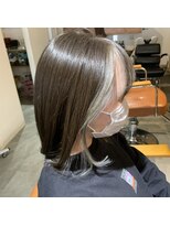 レアヘアー(Le'a hair)&nbsp;インナーカラー  ホワイトシルバー