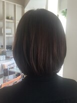 アシャ ヘアー ソリューション 神戸店(asha hair solution) 20代30代40代◆大人ガーリーな丸みショートボブ/小顔カット/艶髪