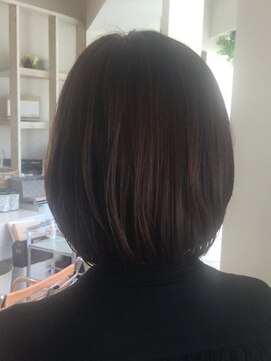 アシャ ヘアー ソリューション 神戸店(asha hair solution) 20代30代40代◆大人ガーリーな丸みショートボブ/小顔カット/艶髪