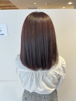 アズール 草加(azule) イルミナカラー　ツヤ髪スタイル　ピンクブラウン