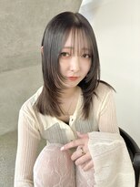 ワット(W) 【W】伊藤　レイヤーカット＊オリーブグレージュ