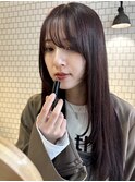 straight × long style