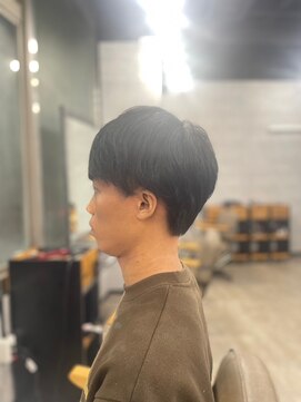 ソイクフ 四条大宮店(SOY-KUFU) 20代30代40代◎似合わせカットブルーブラックフェザーパーマ