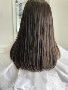 ヘアーアイスカルテット(HAIR ICI QUARTET) 透明感ブリーチなし韓国風艶感グレージュベージュカラー