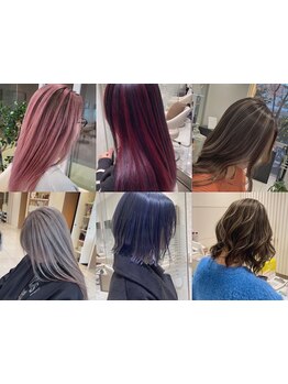 【ケアブリーチを使ったお客様一人一人に合わせたダメージレスデザインカラー◎】