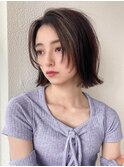 20代フェイスレイヤーくびれボブ結べるボブ外ハネボブ