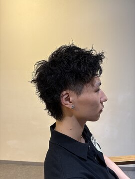 ロウ トウキョウ 八王子店(RAW TOKYO) スパイキーショート ピンパーマ ホワイトメッシュ 八王子
