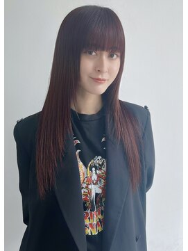 トリッカ 銀座(tricca) ロングレイヤー/顔まわりレイヤー/シャギーレイヤー/暖色