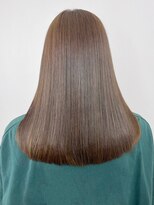 アイティーバイアルバム 下北沢店(IT by ALBUM)&nbsp;オリーブベージュロング暗めカラー顔周りレイヤー_ba464542