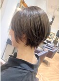 似合わせショート×オリーブベージュ