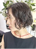 スタイリング簡単ボブパーマ