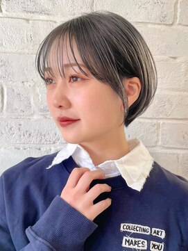 スレイ(SLAY) 小顔ショート×グレージュ