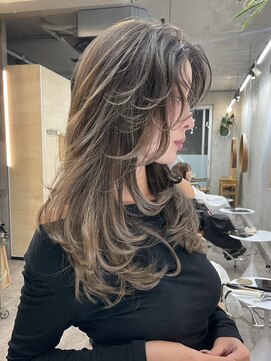 ソルトウォーター(SALT WATER) スペシャルハイライト/レイヤーカット/恵比寿/代官山