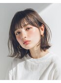 【韓国・レイヤー】ボブレイヤー・ナチュラルアッシュブラウン