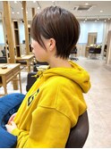丸みショート/ウォームベージュ/秦野ショート/くびれショート