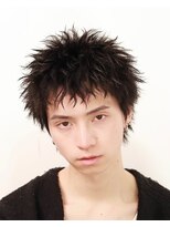 ネイビー(NAVY) 【無造作スパイキーショートでつくる、攻めの色気】