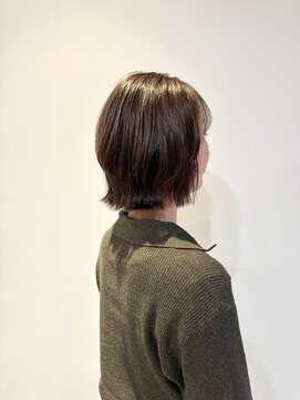 ケークリエイティブコード(K creative COrDE) 透け感ショコラのくびれミニボブ