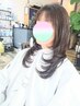 カット+リタッチグレイカラー+3STEPトリートメント