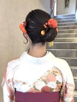 ヴィサージュメゾン(VISAGE maison) 和装編み込みローシニヨンスタイル