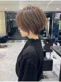 40代50代60代絶壁補正ショート白髪ぼかし銀座大人な丸みくびれ井