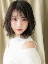 カバーヘアアンドスパ ブリス 浦和(COVER HAIR&SPA bliss)&nbsp;黒髪クラゲヘア小顔ハッシュカットゆるふわボブパーマ30代40代W