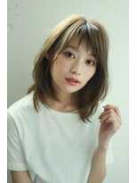 リノ 吉祥寺(Lino kichijoji)&nbsp;大人可愛い　ミディアムレイヤー　Lino　吉祥寺