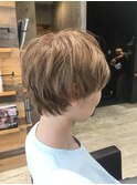西宮/ハイライト/インナーカラー/小顔/大人可愛/ピンクベージュ