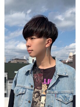 ポロン(polon) くせ毛風パーマソフトツーブロックネープレストランクスカット