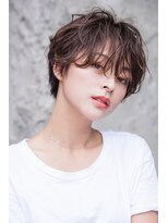 ケイト(kate)&nbsp;【kate 大宮】パーマ風ショート×アッシュブラウン
