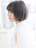 黒髪ナチュラルでツヤ透明感!小顔前下がりボブa上尾20代30代40代